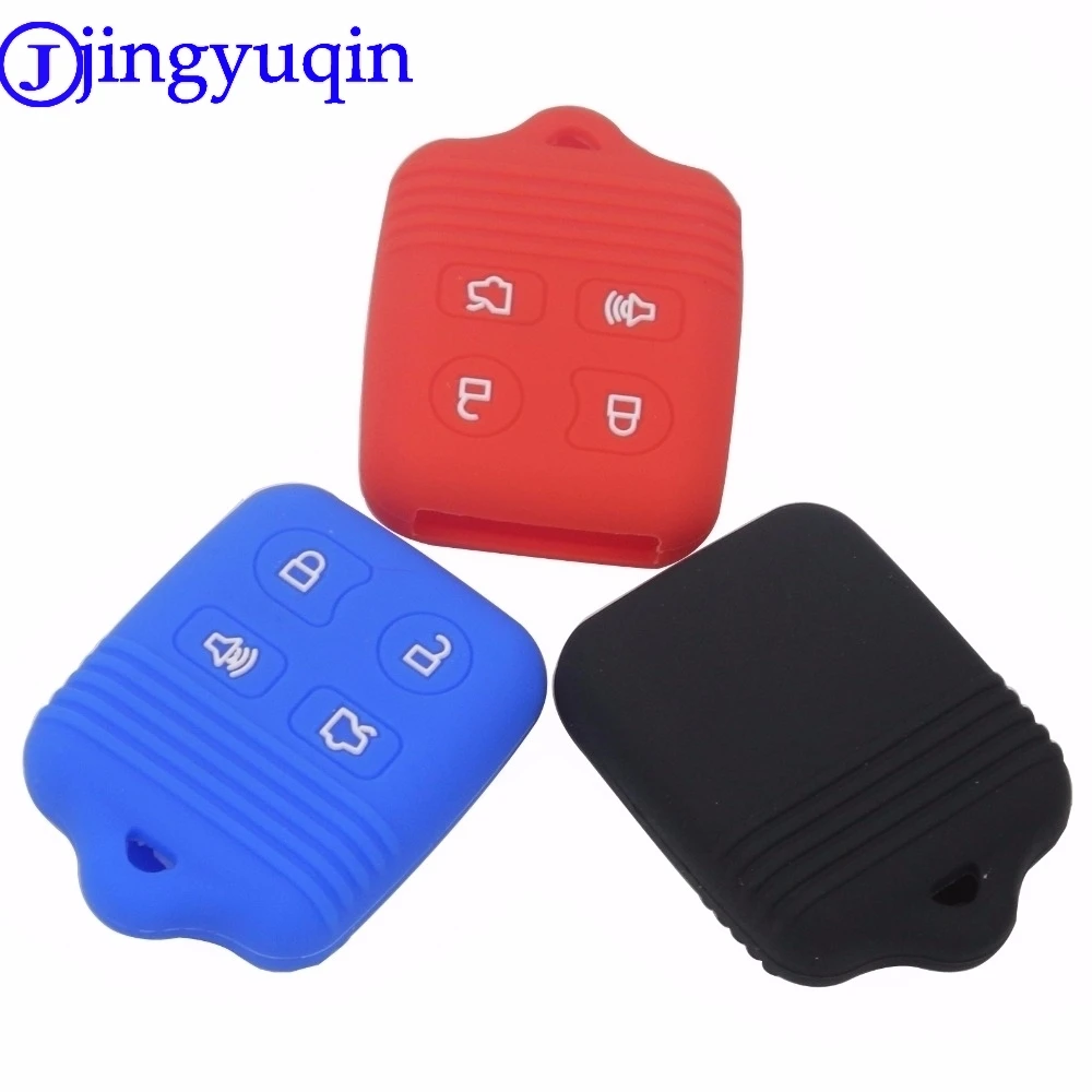 Jingyuqin 4 кнопки силиконовый брелок чехол для Ford Focus Freestye F150 F250 E150 Ranger Explorer Econoline Lincoln