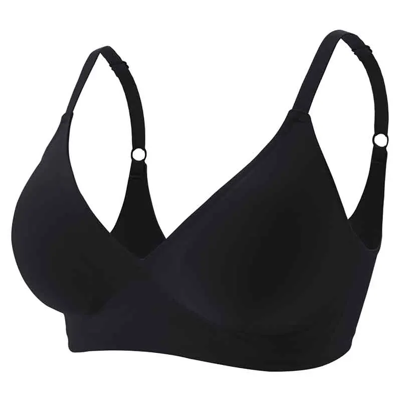 nsendm Female Underwear Adult Back Bra Women's Sports Underwear Women's  Shockproof Running Small Chest Push Up No Underwire Push up Bras for(Black,  L) 