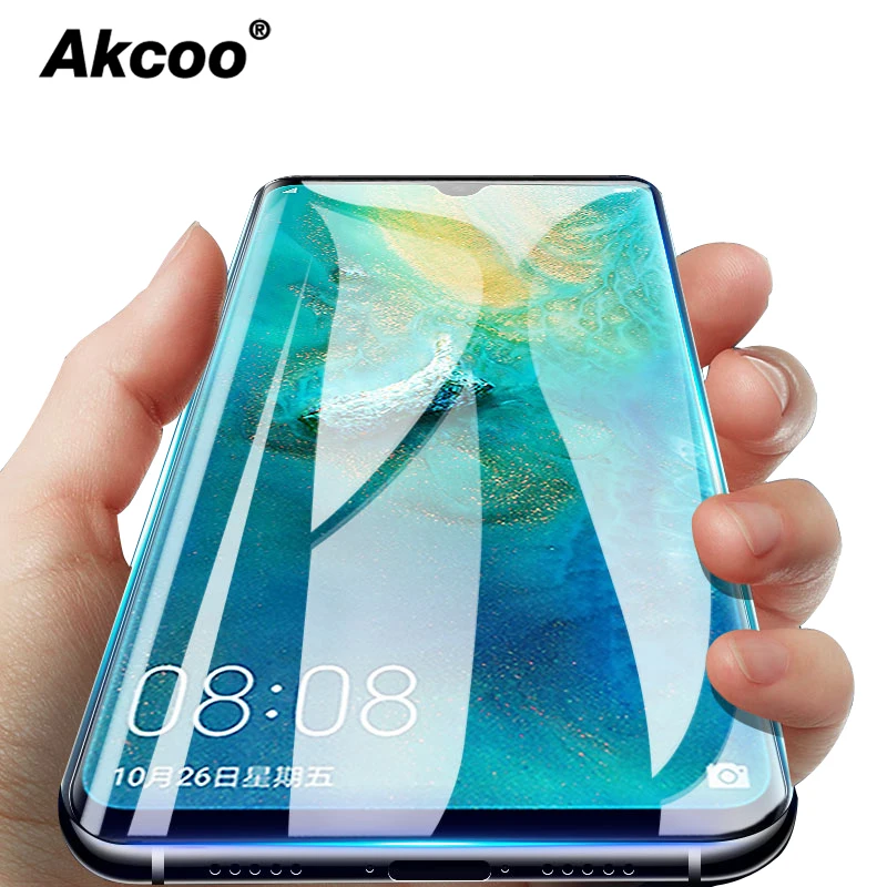 Akcoo P30 pro защита экрана УФ стекло для huawei mate 20 Pro стеклянная пленка P20 pro 6D Полный Клей протектор p30 lite чехол дружественный