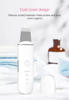 

Professional Ultrasonic Facial Skin Scrubber Multifunction Ion Deep Face Cleaning Peeling Rechargeable Skin Care Device TSLM1