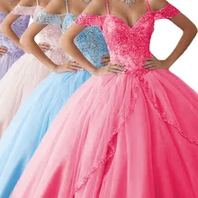 Бальное платье ручной работы с открытыми плечами пышные платья со шнуровкой сзади длиной до пола Vestidos De 15 agnos