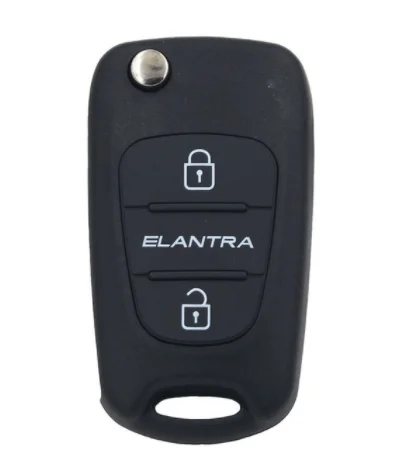3 кнопки откидной складной пульт дистанционного ключа автомобиля Оболочка Чехол для Kia Rio 3 Picanto Soul Ceed Cerato Sportage K2 K3 K5 - Цвет: ELANTRA PAD