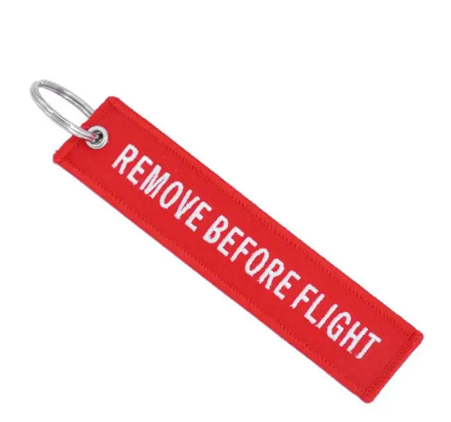 Fashion Remove Hanging Decor Keychain for Mobile Before Flight Letters Embroidered Key Chain Bag Dropper Shipping