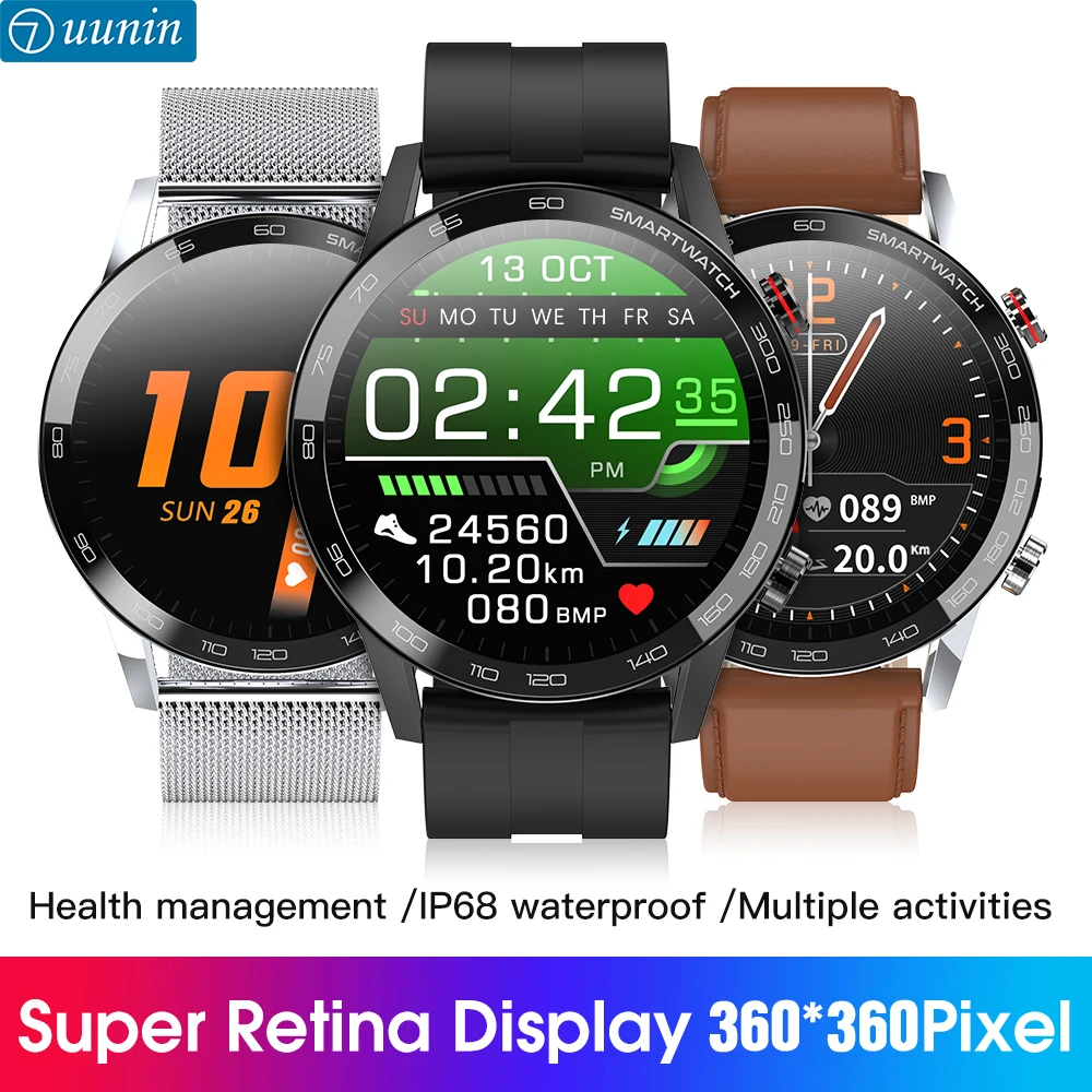 L16 Long Battery Life Sports Waterproof Heart Rate Sleep Health Monitoring Call Reminder Similar Huawei Smart Watch L15 Upgrade