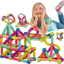 

25-64Pcs Big Size Magnetic Stick Building Blocks game magnets children Set Kids Magnets for children Magnetic Toy Bricks