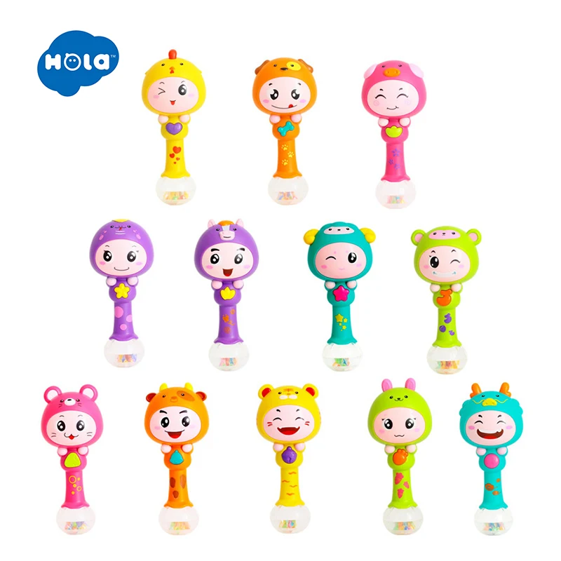 HOLA TOYS 3101 Детский шейкер песок игрушка "Молоток" для детей Подарки