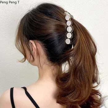 

2020 new hairpin Banana clip simple back of the head, Sen geometric clip headdress