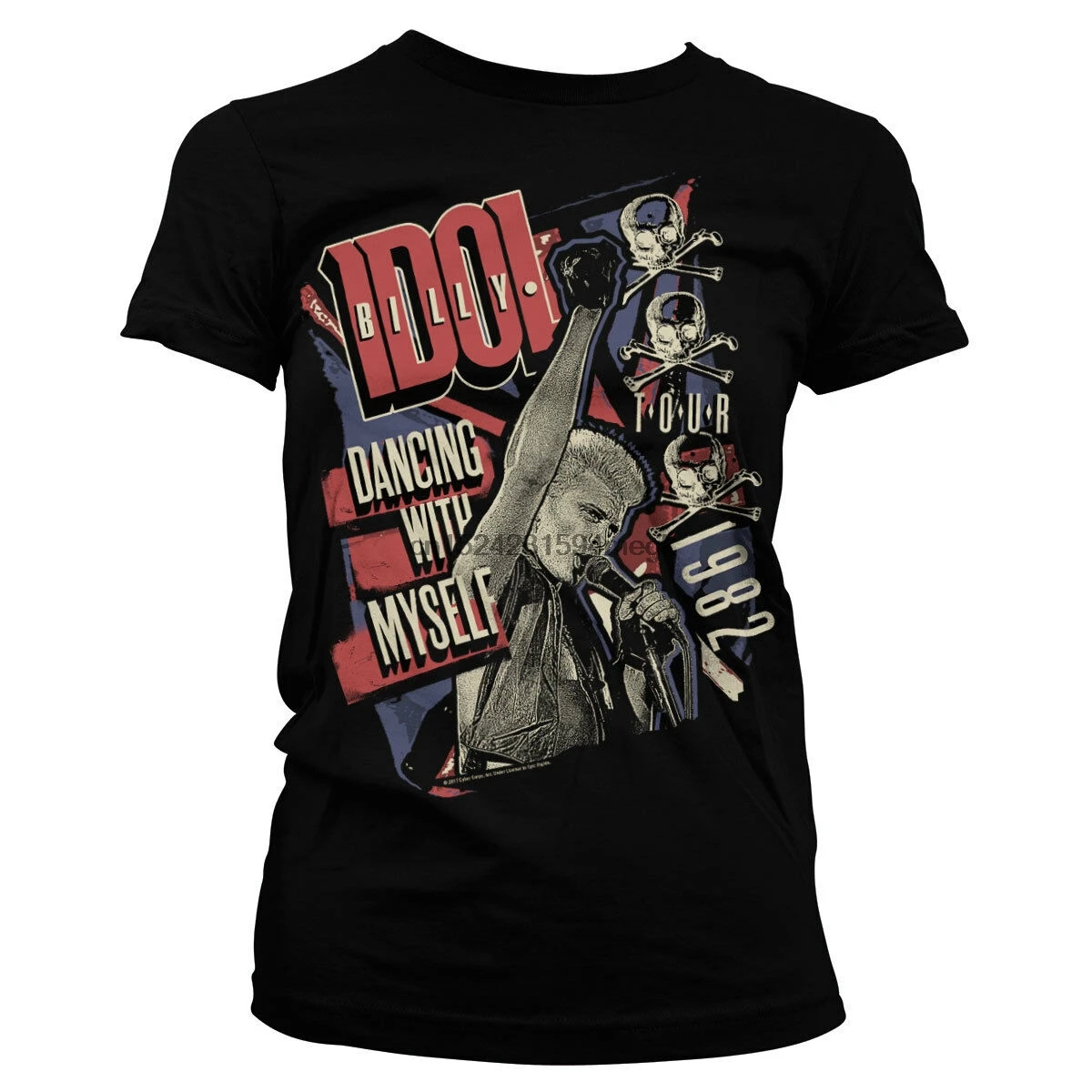Официальная Лицензированная Billy Idol-dancing With yourself Tour женская футболка S-XXL | Мужская