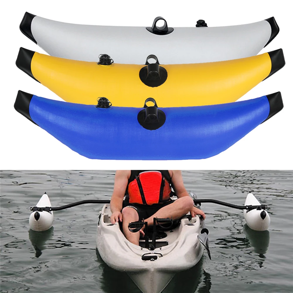 

2Pcs Outdoor Inflatable Outrigger Stabilizer Water Float For Kayak Canoe Fishing With Overhanging White Stable Float Water Tools