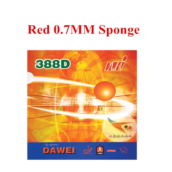 Red 0.7mm Dawei 388D 388 D 388-D для защиты длинные Pips-Out Настольный теннис пинг-понг резиновый с губкой - Цвет: Red 0.7mm
