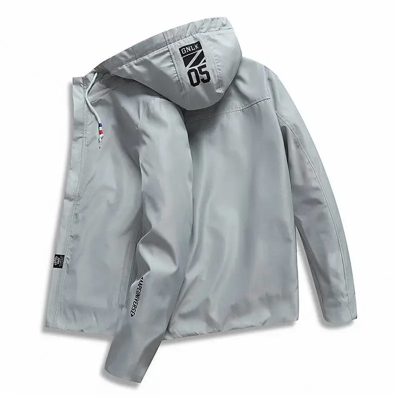

Jacket Men Windbreaker 2019 Spring Autumn Fashion Jacket Men's Hooded Casual Jackets Male Coat Thin Men Coat Outwear Couple