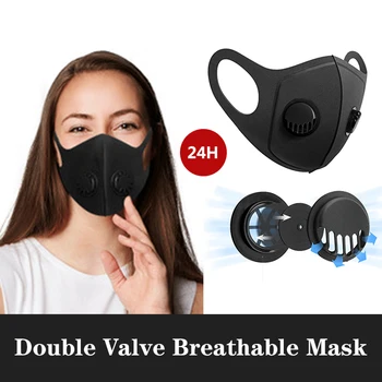 

Washable Black Face Mask Protective Unisex Reusable Mascarilla Dust-Proof Breathable Facemask Outdoor Cloth Masks Mouth Caps