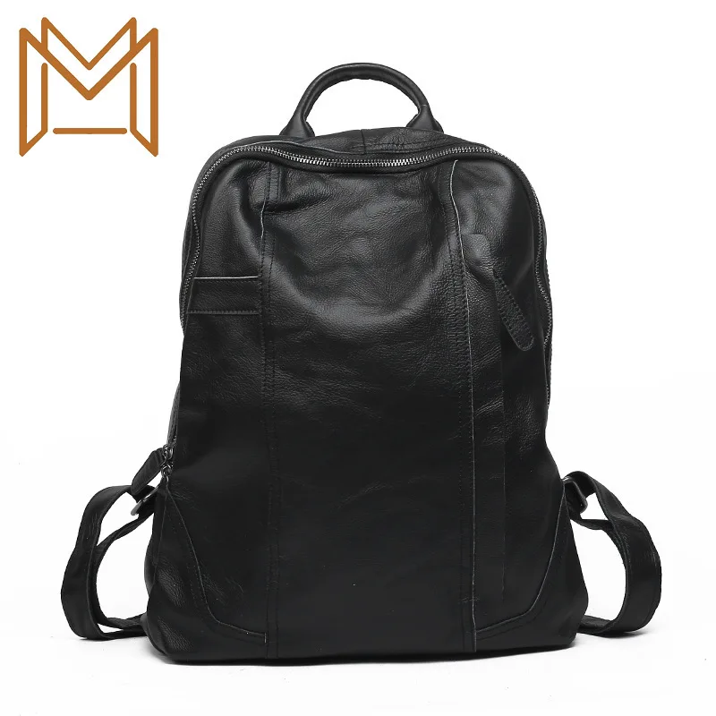 

Capacity Layer Cowhide Both Shoulders Package Daily Out Concise Genuine Leather