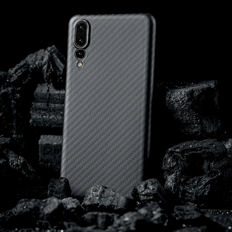 Ультратонкий Роскошный чехол из углеродного волокна для HuaWei P20 Pro 0 7 мм с рисунком