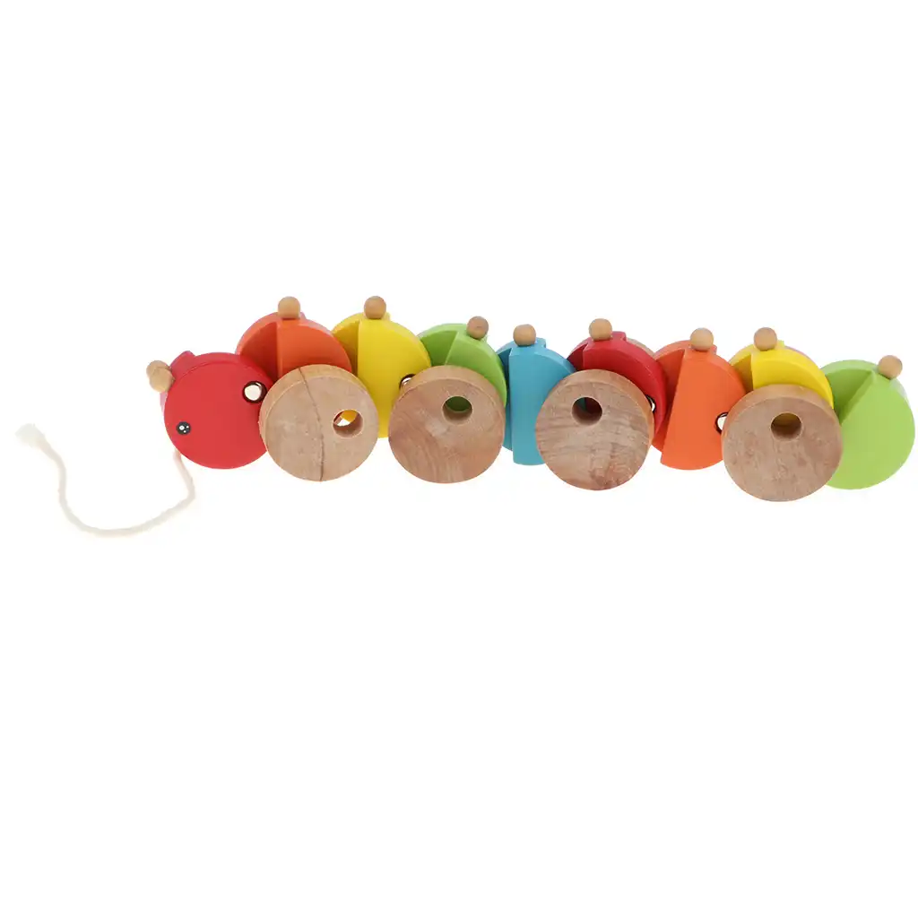 wooden caterpillar toy