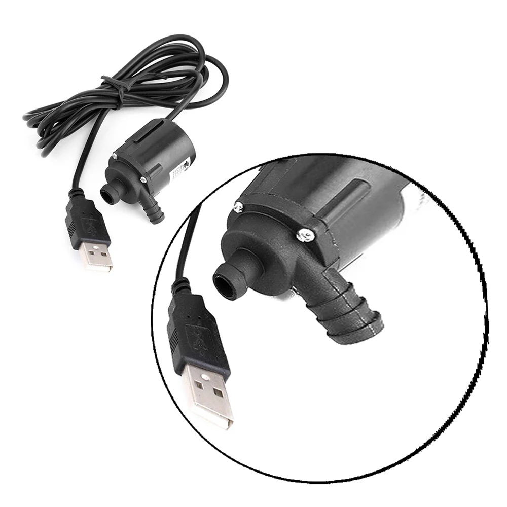 DC12V 280L/H DC бесщеточный высокого Температура сопротивление двигатель погружного насоса насос системы водяного охлаждения+ USB