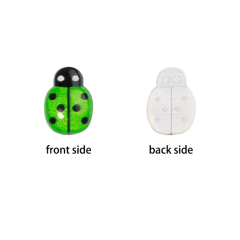 Resin Ornaments 30/100pcs Mix Ladybug 9*13mm DIY