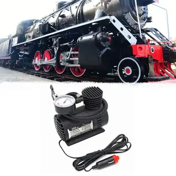 

12V ABS plastic Mini Locomotive Air Pump Abs Plastic Car Tire Inflator Portable Car Electric Small Air Pump 1 Piece