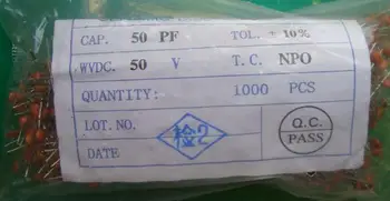 

Free Delivery. 1 pack 1000 ceramics capacitors 50 pf 50 p only 50 v