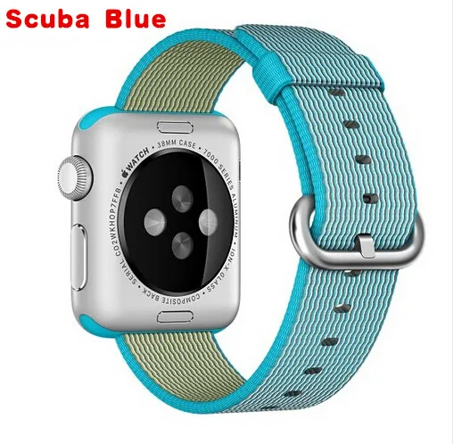 Модный тканый нейлоновый ремешок для Apple Watch Band 42 мм 38 40 44 спортивной петли iwatch Series