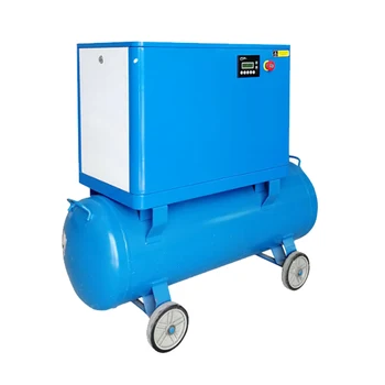 

screw air compressor and 300L air tank 380V Voltage Frequency 50hz Three-phase voltage