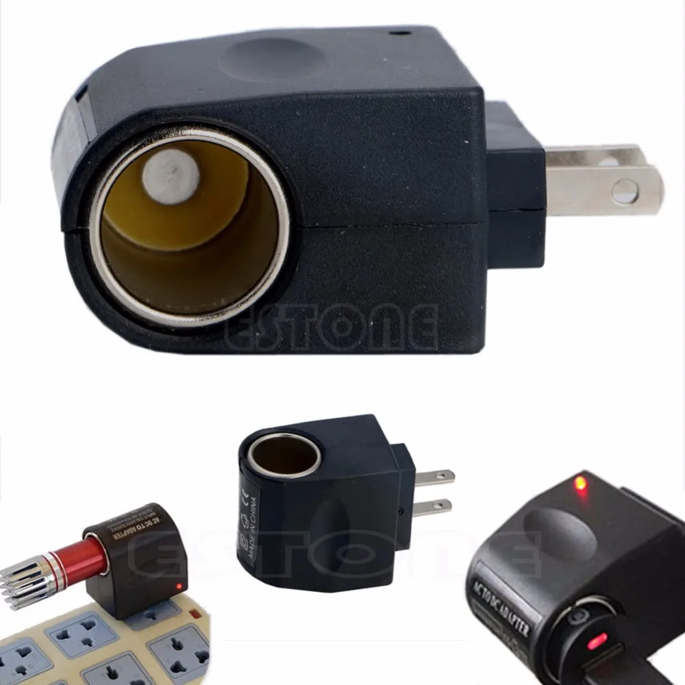 1pcs New Ac Us Plug Wall Power To Dc Car Charger Cigarette Lighter Converter Adapter Cables Adapters Sockets Aliexpress