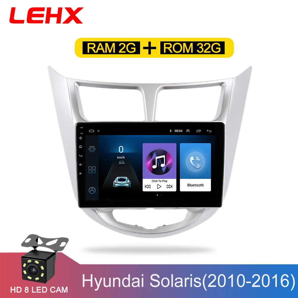 Скидка Автомобильный радиоприемник мультимедийный видеоплеер навигации GPS автомобильный Android для Hyundai Solaris Accent Verna 2011 2012 2013 2014 2016