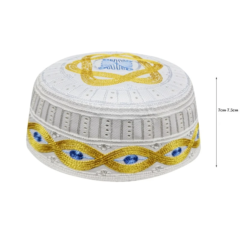 Kappa Prayer Caps Cloak Muslim India Islam Arabic Jewish Musulman Indio Moslim Caps Yellow Pentagram Patterns New