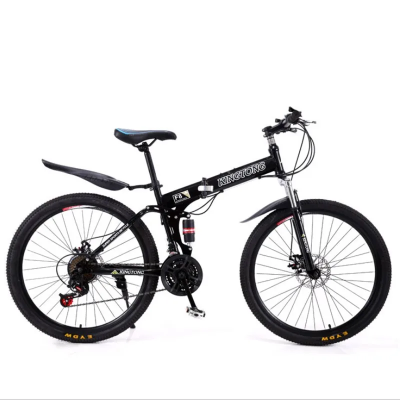 26 inch folding mountain bike city comfortable student variable speed cross country double shock absorption disc brake bikeG8968