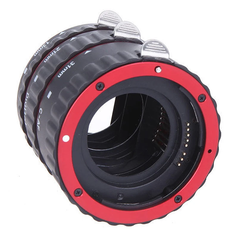 Ttl Автофокус AF макро Удлинительное Кольцо для объективов EF EF-S Canon красный