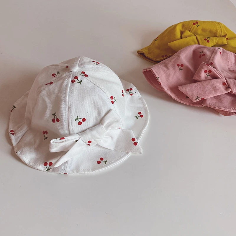 Sombreros de cubo para bebés,gorros de algodón con estampa 