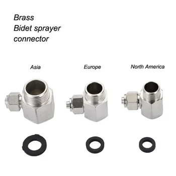

Bidet Sprayer Connector Copper Connector US/Europe/Asia/Copper connector 1/2 3/8 7/8 Smart toilet cover bidet Tee connector