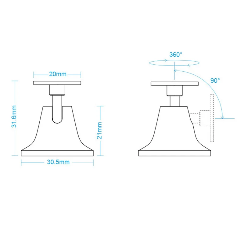 Original-Xiaomi-Aqara-Human-Body-Sensor-Holder-Stand-360-Degree-Free-Rotation-Motion-Sensor-Base-ONLY (4)