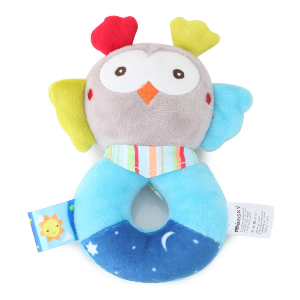 Rattle Cute Toys For Baby Cartoon Puppy Dand Bell Musical Mobile Soft Learning Education Toy For 2