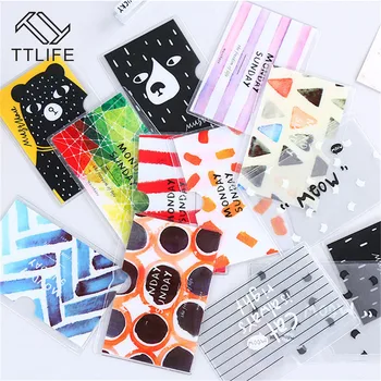 

Cartoon Plastic Translucent Card Sets Holders Animal Pattern Kid Lady Boys Girls Students School Bus Cards Protection Case Cover