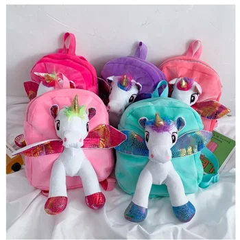 

Cartoon Unicorn Children Plush Backpacks For Kindergarten Mini Schoolbag Animal Kids Cute School Bags Girls Boys Backpacks