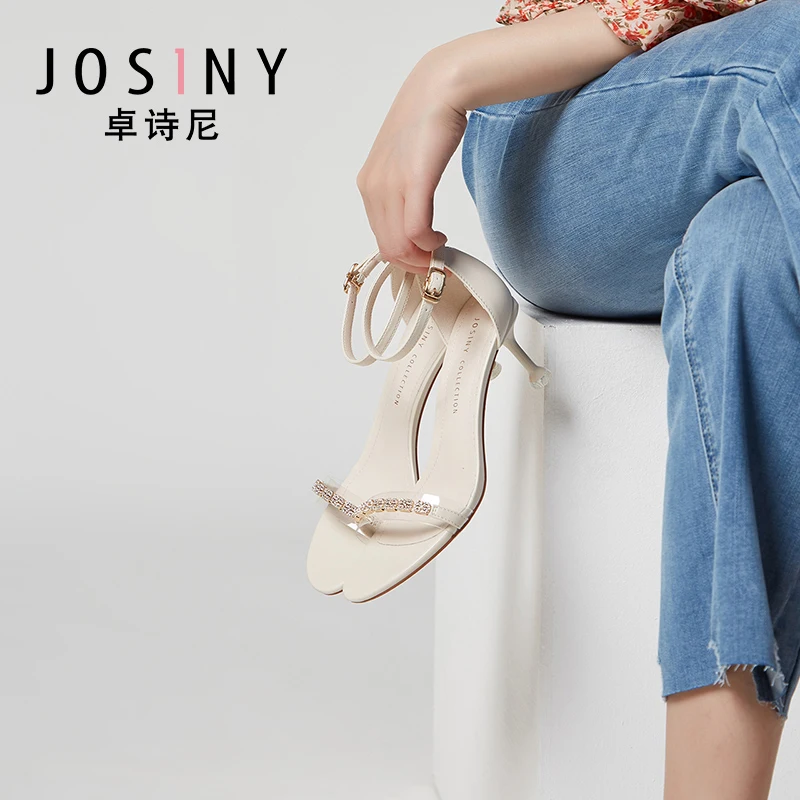 Josiny/женские босоножки Стразы Женские туфли на шпильке с открытым носком