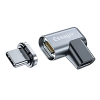 Essager 100W USB Typ C Magnetische Adapter Schnelle Lade USB Typ C Magnet Konverter Magnetische Kabel Rechten Winkel USB C Anschluss