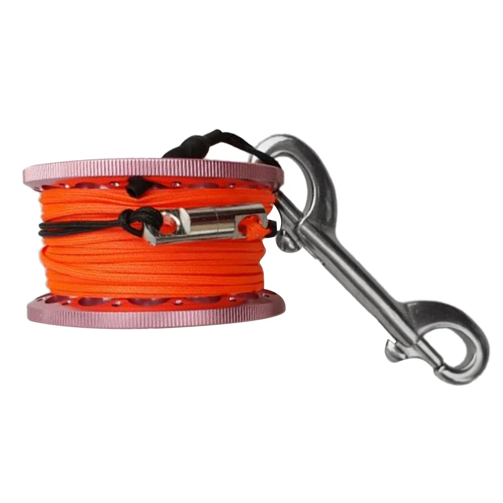 

2x Pcs Performance Diver Finger Reel Bolt Wreck Scuba Diving Tech Spool Gold+Pink