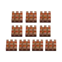 Radiateur arrière adhésif pour ordinateur, pratique, carré universel, 2/3/4/6mm, 10 pièces