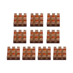 Radiateur arrière adhésif pour ordinateur, pratique, carré universel, 2/3/4/6mm, 10 pièces 