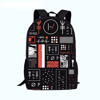 

New Twenty One Pilots backpack Teenage Backpacks Men women Travel Shoulder bag Student School Bags Children Laptop Mochila