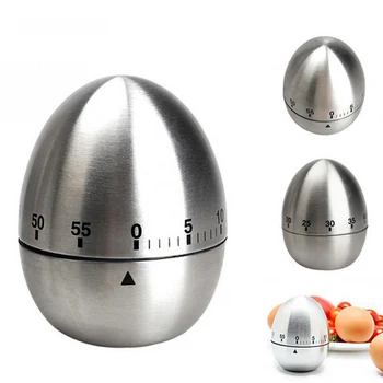 

Mechanical Egg Kitchen timer Cooking Timer Alarm 60 Minutes Stainless Steel Kitchen Tools Kitchen Gadgets Timer C1226 d