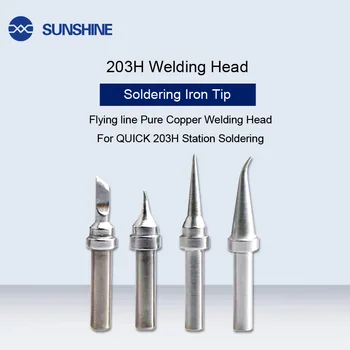 

Solder Iron Head Tip Replacement Soldering Bit Welding Tools For QUICK 203H Soldering Rework Station Welding Head