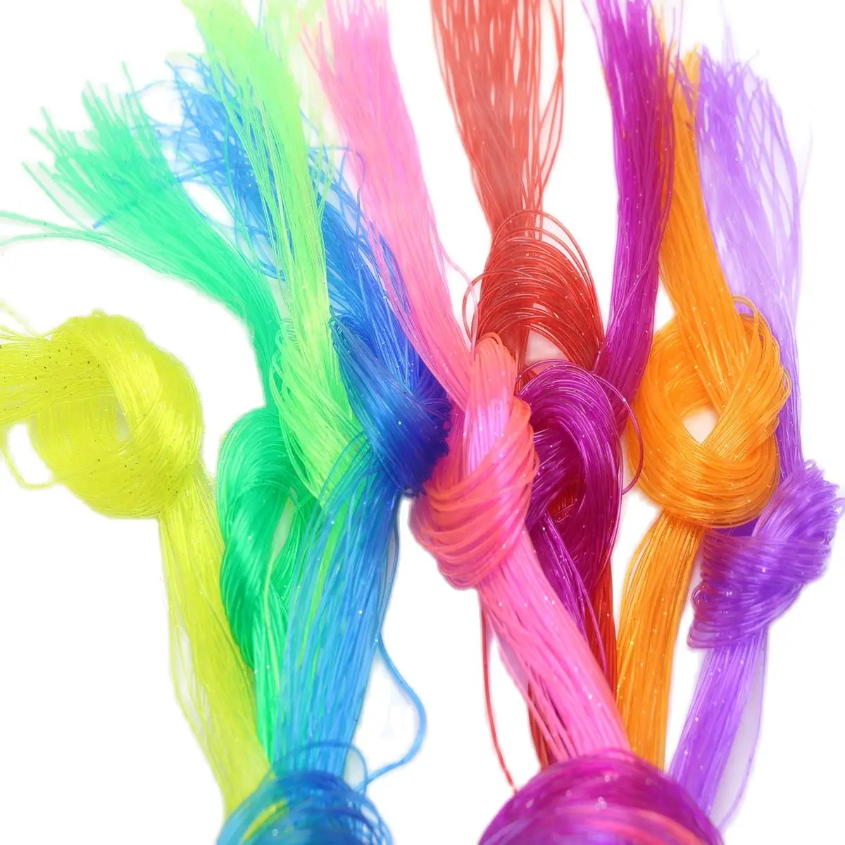 

50 Meter Mixed Color 0.8mm Solid PVC Plastic Braided Thread Beading Jewelry Cord