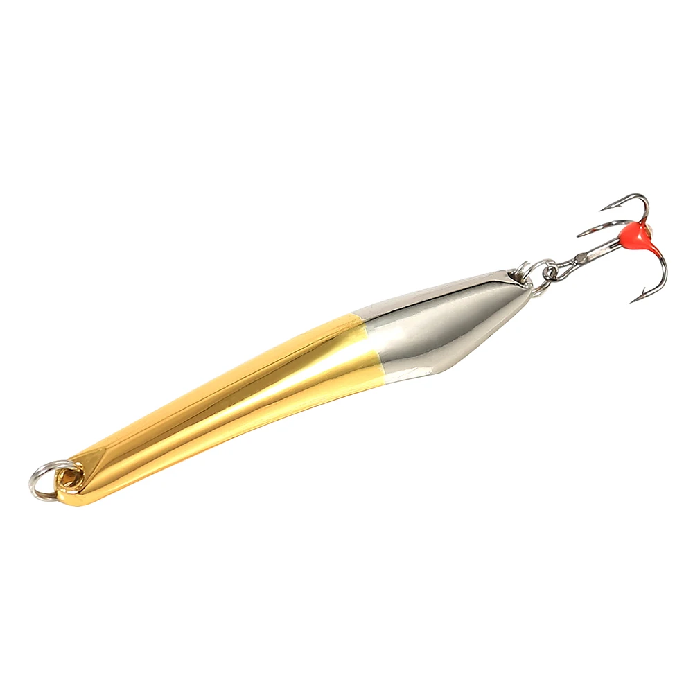 

FTK Winter Ice Fishing Lure 10g 20g 25g Vertical Jigs Metal Spoonbait Hard Lure with Treble Hook for fishing of perch and pike
