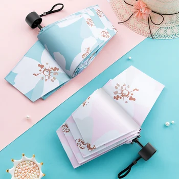 

Sun sun and rain dual-use sunshade uUV-proof female folding black plastic 50% umbrella