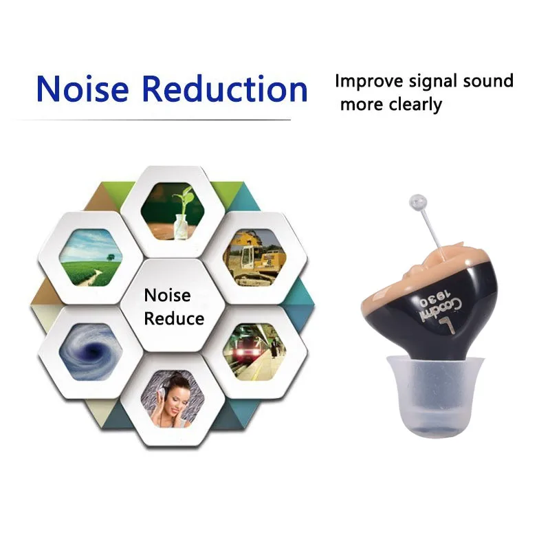 Мини CIC слуховой аппарат цифровой слуховой аппарат для пожилых с батареей Прямая поставка в ухо усилитель звука