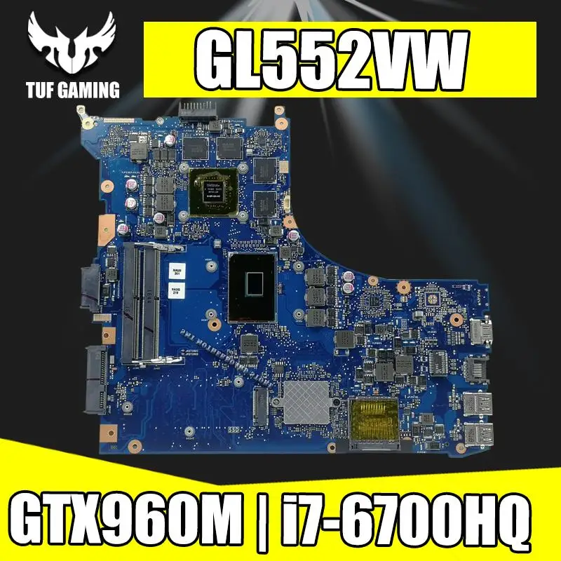 Обмен! Материнская плата для ноутбука For Asus ROG GL552VW GL552VL GL552VX ZX50V материнская I7-6700HQ