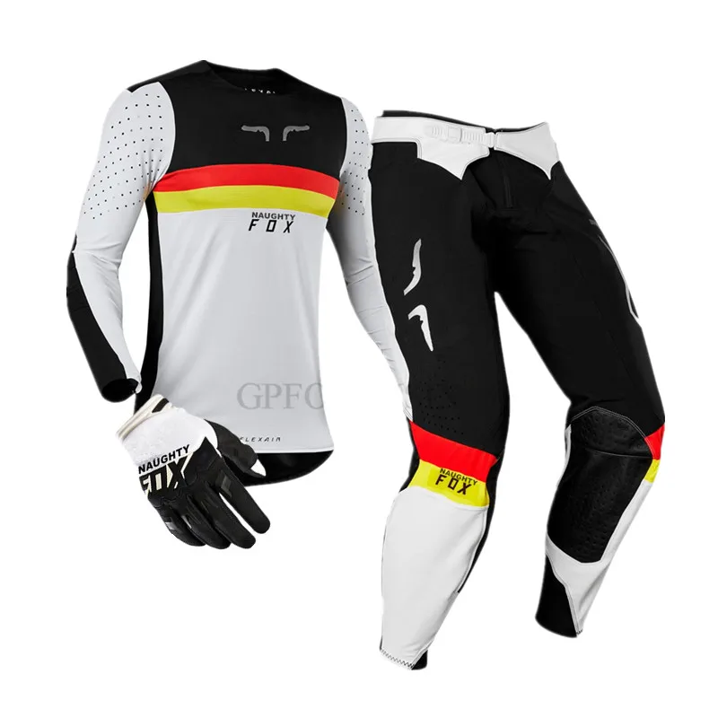 

Naughty Fox DH MTB Cycling Moto Sports Combos Off-road Motorcycle Racing Suit Dirt Bike Pants Jersey Shockproof Gloves Sets